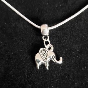 Baby Elephant 🐘  22"inch  .925 Sterling Silver Necklace